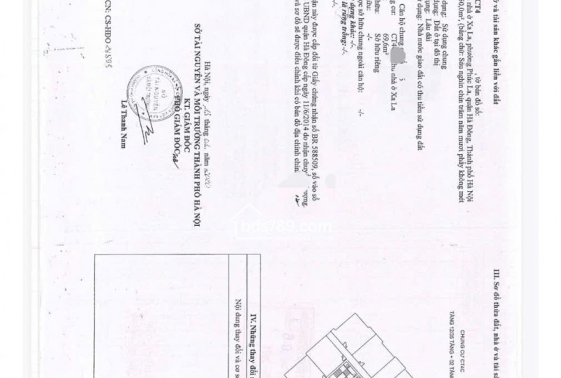 Bán nhà chung cư Xa La 70m2, lô góc siêu đẹp giá chỉ hơn 3 tỷ